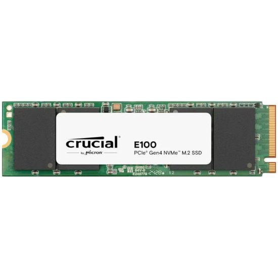 SSD 480GB CRUCIAL E100, PCIe Gen 4 NVMe M.2, 2280, 4500/2500 MB/s