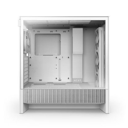 Kućište NZXT H5 Flow RGB 2024, MIDI, ATX, window, bijelo, bez napajanja