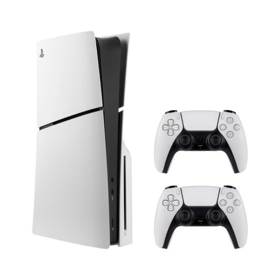 Igraća konzola SONY PlayStation 5 Slim D Chassis, 1TB SSD, Blu-ray, DualSense kontroler, bijela + DualSense kontroler