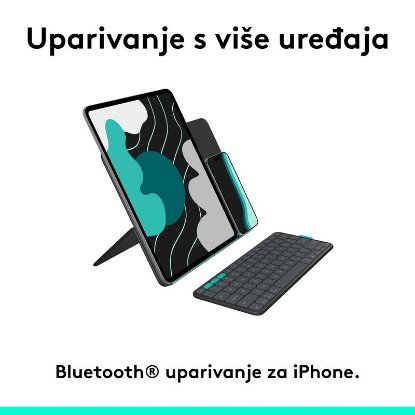 Tipkovnica za tablet LOGITECH Flip Folio V2, za ipad Pro & Air 13", Bluetooth, bežična, crna