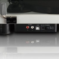 Gramofon LENCO LS-50GY, sa zvučnicima, sivi