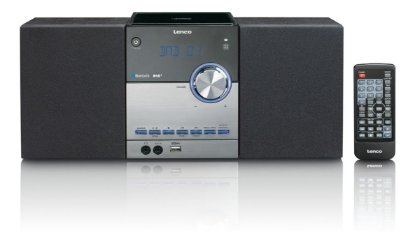 Mini linija LENCO MC-150, BT, CD/MP3, srebrno/crna