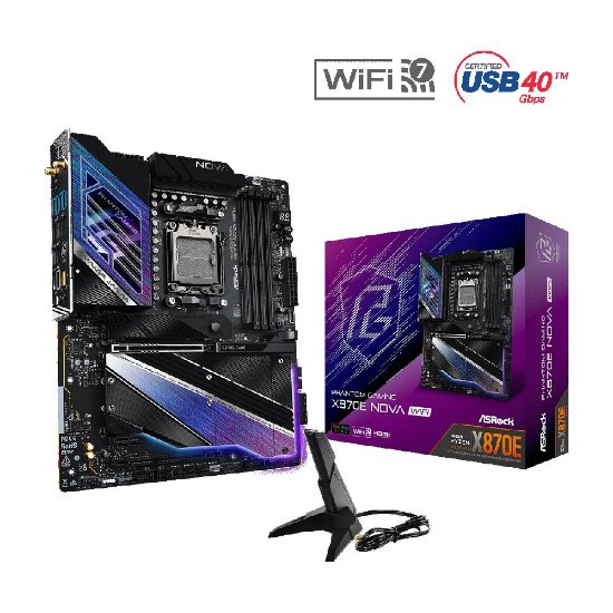 Matična ploča ASROCK X870 NOVA WiFi, AMD X870, DDR5, WiFi, ATX, s. AM5