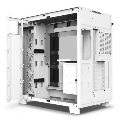Kućište NZXT H9 Flow, MIDI, ATX, USB 3.2, USB-C, bijelo, bez napajanja