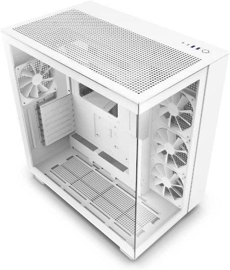Kućište NZXT H9 Flow, MIDI, ATX, USB 3.2, USB-C, bijelo, bez napajanja