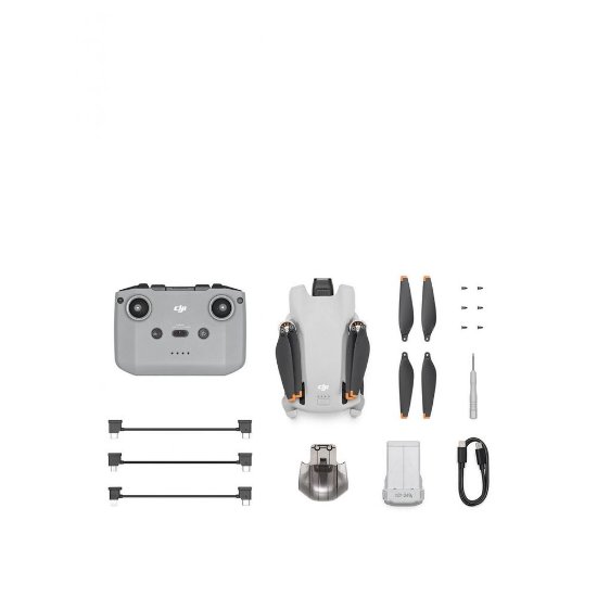 Dron DJI Mini 3, 4K kamera, 3-axis gimbal, vrijeme leta do 38min, daljinski upravljač, bijeli