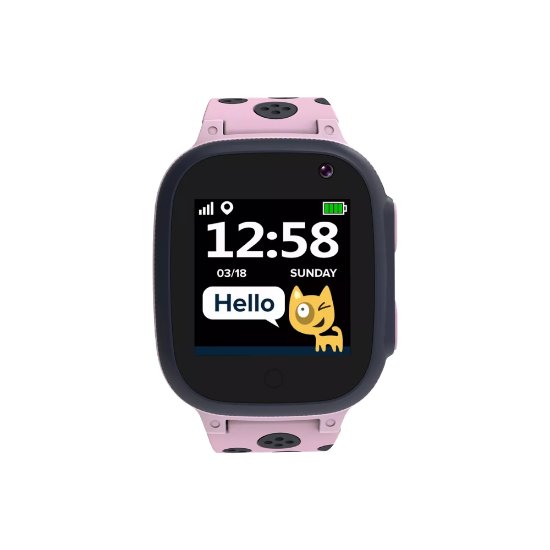 Dječji pametni sat CANYON Sandy KW-34, praćenje lokacije, primanje i slanje poziva, slanje SMS-a, kamera, rozi