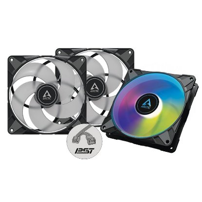 Ventilator ARCTIC P14 PWM PST A-RGB, 140mm, 1900 okr/min, 3 pack, crni