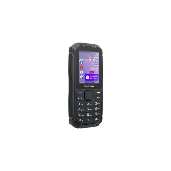 Klasični mobitel BLACKVIEW N1000, Dual SIM, crni + baza za punjenje