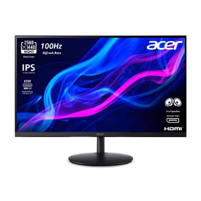 Monitor 31.5" ACER SH322QUABMIPHUX UM.JS2EE.A05, QHD, IPS, 75Hz, 4ms, 300cd/m2, zvučnici, crni
