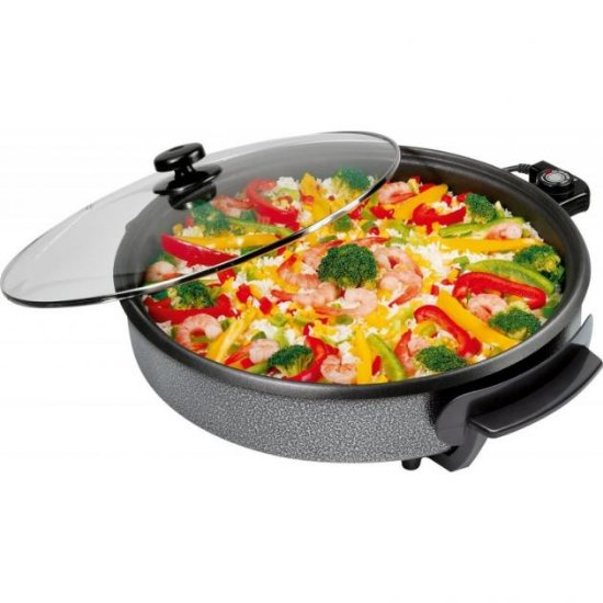 Pizza pekač ELIT P-40.9 CERAMIC, 40 cm, 9 cm dubina, keramička podloga, sivi