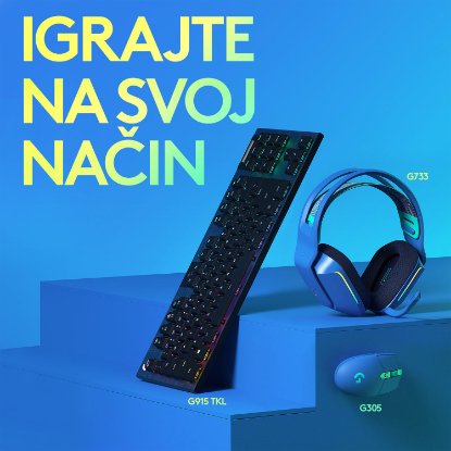 Miš LOGITECH Gaming G305 Lightspeed, bežični, optički, 12000dpi, plavi, USB Miš LOGITECH Gaming G305 Lightspeed, bežični, optički, 12000dpi, plavi, USB