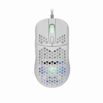 Miš WHITE SHARK Galahad GM-5007, 6400dpi, RGB, optički, žičani, bijeli
