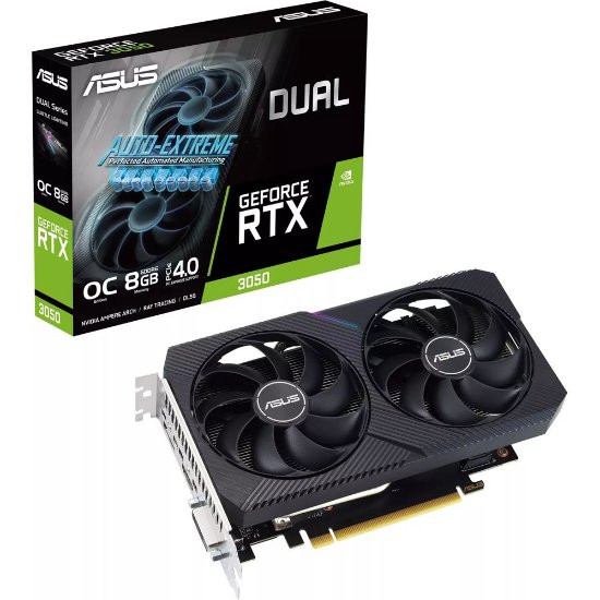 Grafička kartica ASUS Dual GeForce RTX 3050 OC V2, 8GB GDDR6
