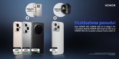Prikažite detalje za Kupi odabrane Honor mobilne uređaje i na poklon dobivaš  mobitel ili pametni sat!