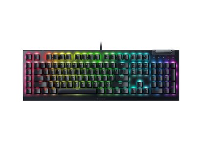 Tipkovnica RAZER BlackWidow V4 X, mehanička, Yellow switch, RGB, US Layout, crna, USB