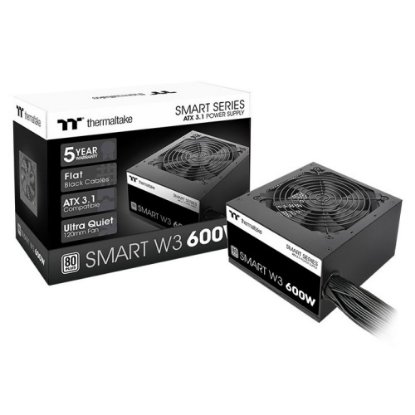 Napajanje 600W, THERMALTAKE Smart W3 80+, ATX 3.1, 120mm vent., 80+, crno