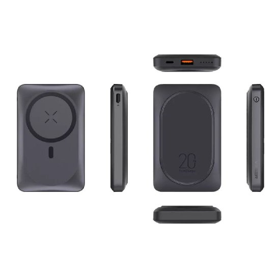 Mobilni USB punjač VEGER MagOn Pro, magnetni, 10000 mAh, crni