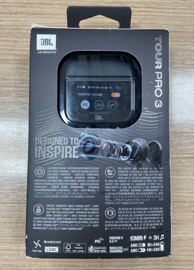 RABLJENI - Slušalice JBL Tour Pro 3, bežične, Bluetooth, in-ear, touchscreen, crne