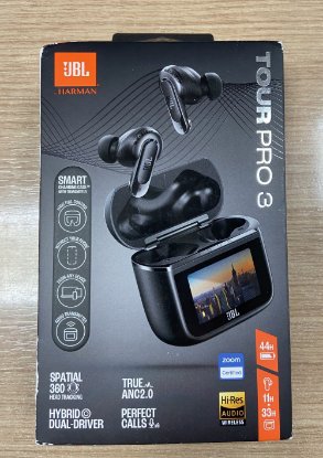 RABLJENI - Slušalice JBL Tour Pro 3, bežične, Bluetooth, in-ear, touchscreen, crne