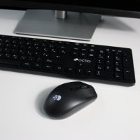 Tipkovnica + miš OCTIO KM100W, crni, bežični