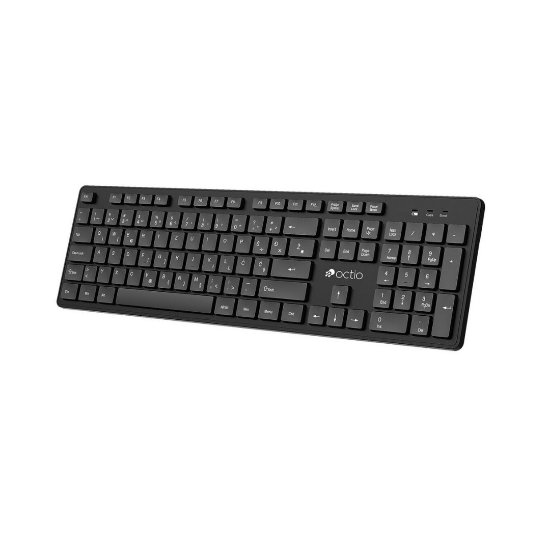 Tipkovnica + miš OCTIO KM100W, crni, bežični