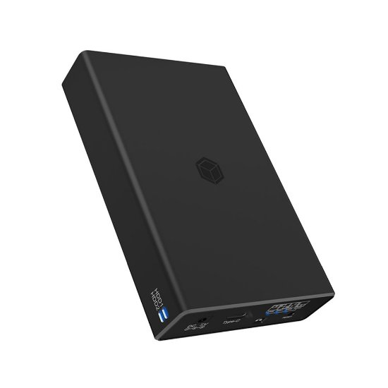 Eksterno kućište ICY BOX IB-RD2253-C31, 2x 2.5" SATA HDD, USB-A/C 3.2 Gen 2, RAID 0/1, single, large, crno