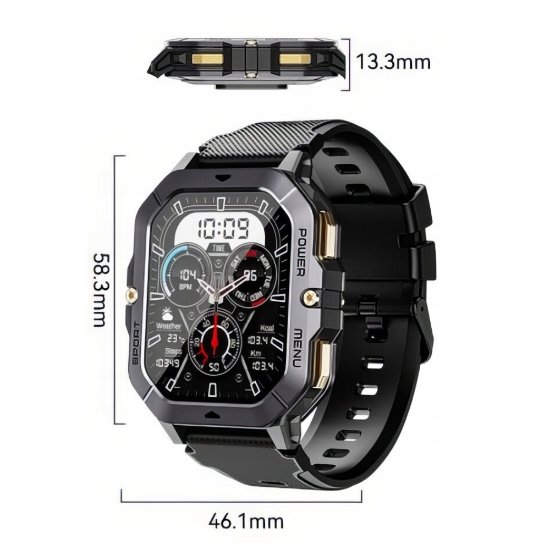 Pametni sat CUBOT C28, crni