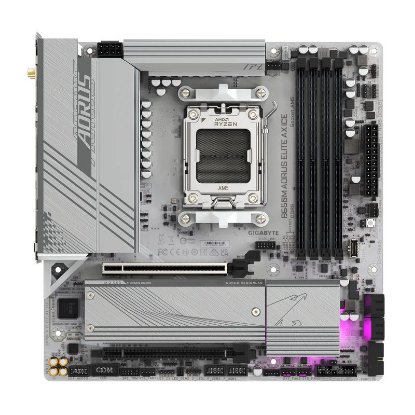 Matična ploča GIGABYTE B650M Aorus Elite AX Ice, AMD B650, DDR5, WiFi, mATX, s. AM5