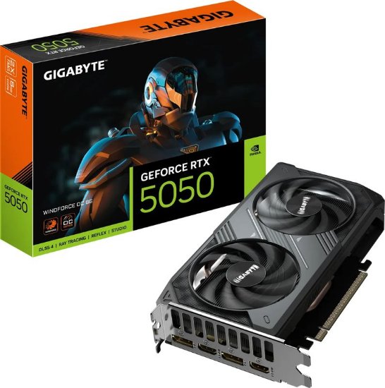 Grafička kartica GIGABYTE GeForce RTX 5050 Windforce OC 8G, 8GB GDDR6