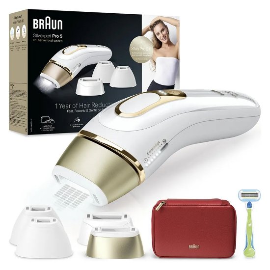 IPL uređaj BRAUN PL5382 Silk-expert Pro 5, bijelo-zlatni