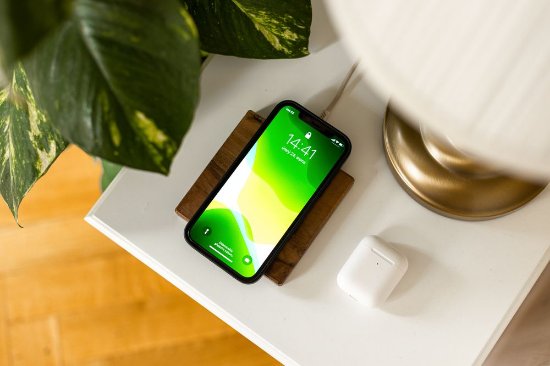 Bežični punjač TREED Dark Walnut Qi, 15W, MagSafe