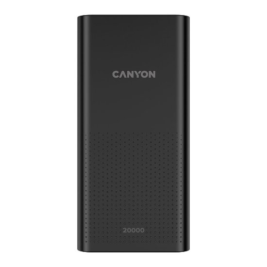 Mobilni USB punjač CANYON PB-2001, 20000 mAh, crni