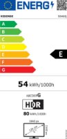 LED TV 50" HISENSE 50A6Q, Smart TV, 4K UHD, DVB-T2/C/S2, USB, Wi-Fi, BT, crni - energetski razred E