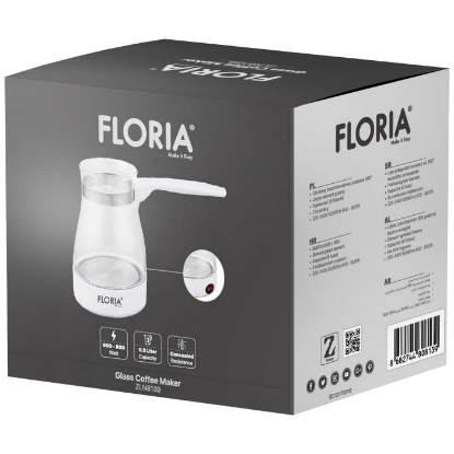 Kuhalo za kavu FLORIA ZLN8139, 800 W, stakleno