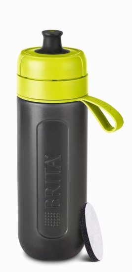 Boca za vodu BRITA Fill&Go Active, 0,6 l, s jednim filterom, žuto-zelena