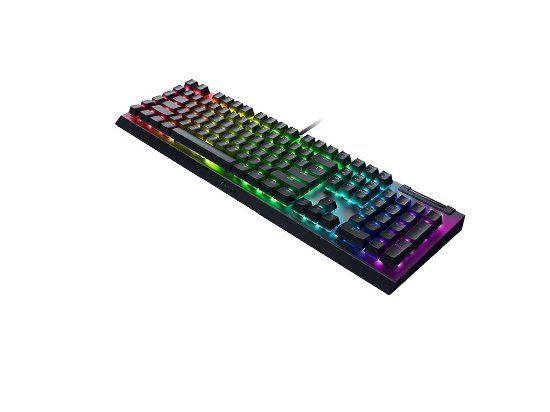 Tipkovnica RAZER BlackWidow V4 X, mehanička, Yellow switch, RGB, US Layout, crna, USB