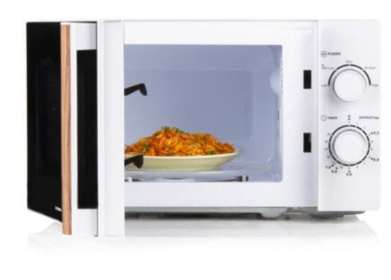 Mikrovalna pećnica DOMO DO2720, 700 W, 20 l, bijela s drvenom ručkom