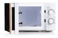 Mikrovalna pećnica DOMO DO2720, 700 W, 20 l, bijela s drvenom ručkom