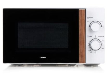 Mikrovalna pećnica DOMO DO2720, 700 W, 20 l, bijela s drvenom ručkom