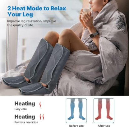 Uređaj za masažu RENPHO Leg Massager Pro, za noge, sivi