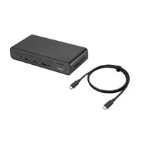 Docking station ASUS DC301, USB-C na 3xUSB-A, 2xUSB-C, 2xDP, HDMI, LAN, SD, audio, crni