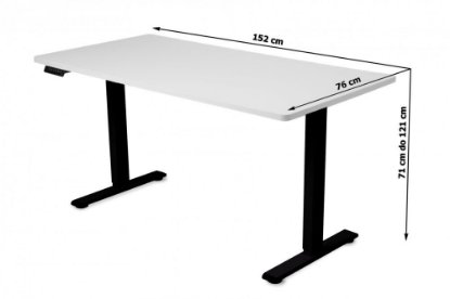 Podizni stol ERGOVISION Clever, crno-bijeli