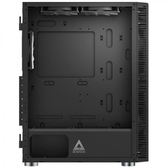 Kućište MONTECH X3 Glass, prozor, RGB, ATX, crno