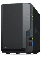 SYNOLOGY DS223 DiskStation 2-bay NAS server, 2.5"/3.5" HDD/SSD, Wake on LAN/WAN, 2GB, G-LAN, 3x USB 3.2