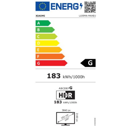 QLED TV 100" XIAOMI Max 100, Google TV, 4K UHD, USB, LAN, Wi-Fi, BT, crni, energetski razred F QLED TV 100" XIAOMI Max 100, Google TV, 4K UHD, USB, LAN, Wi-Fi, BT, crni, energetski razred F