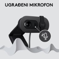 Web kamera LOGITECH Brio 100, crna