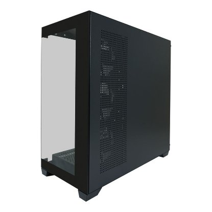 Kućište LC POWER Gaming 715B Seamless X, MIDI, ATX, window, crno, bez napajanja