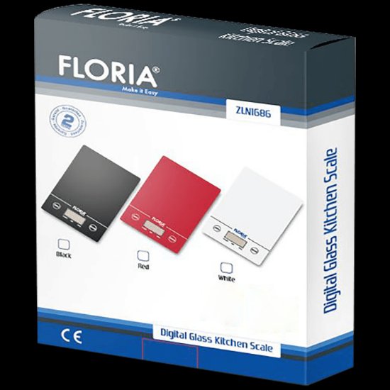 Kuhinjska vaga FLORIA ZLN1686/WH, digitalna, 5 kg, bijela