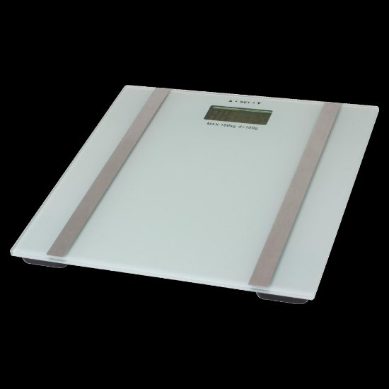 Osobna vaga HOME HG FMZ 18, 180 kg, LCD display, body fat mjerenje, staklena, bijela